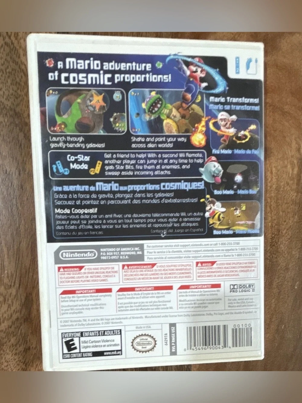 Nintendo Super Mario Galaxy Nintendo Wii Game Complete w/ Manual E Rated Tested